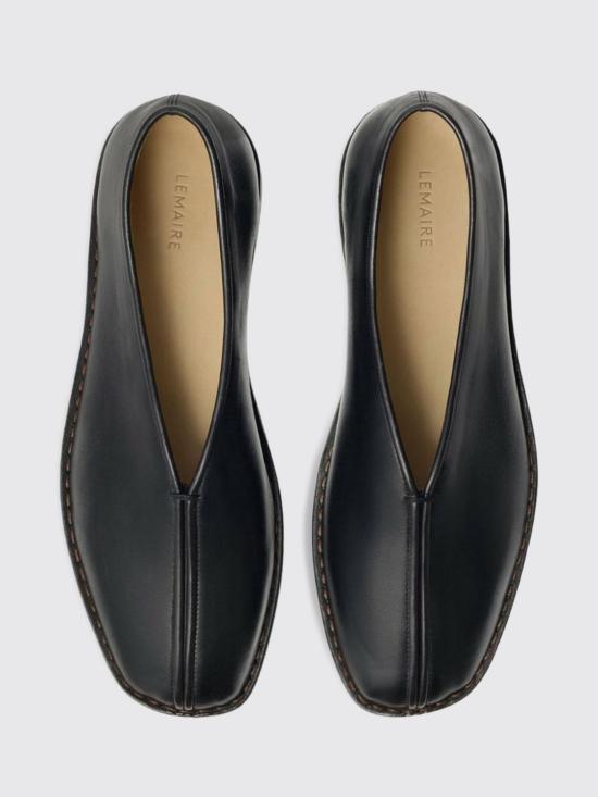 26FW 르메르 플랫 파이프드 슬리퍼 FO0291LL00 23096 Black - LEMAIRE