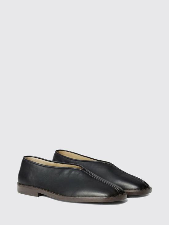 26FW 르메르 플랫 파이프드 슬리퍼 FO0291LL00 23096 Black - LEMAIRE