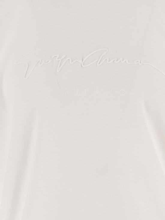 26FW 조르지오 아르마니 반팔 티셔츠 6GSM90SJRQZ U0006 White - GIORGIO ARMANI