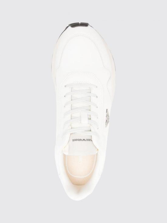 26FW 엠포리오 아르마니 스니커즈 EM003738AF19532 M0107 White - EMPORIO ARMANI