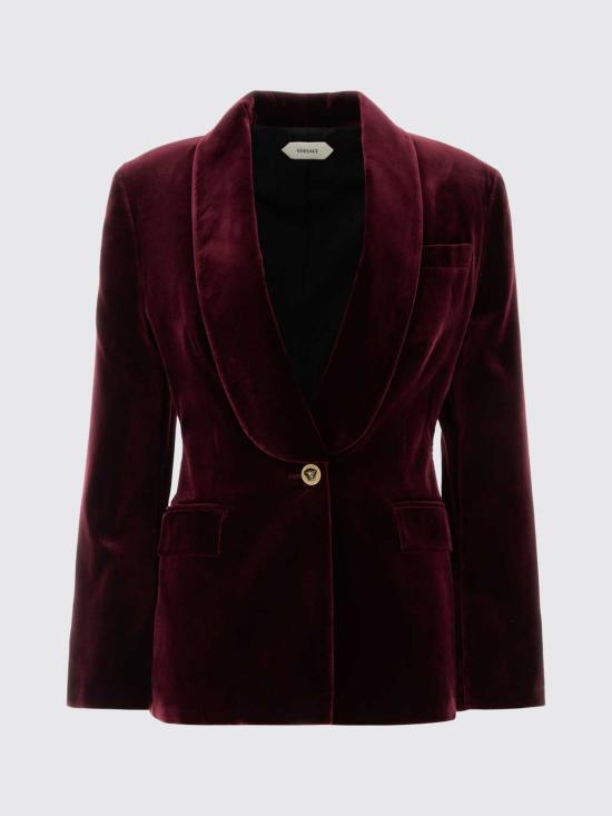 26FW 베르사체 자켓 10265651A19180 1R580 Burgundy - VERSACE