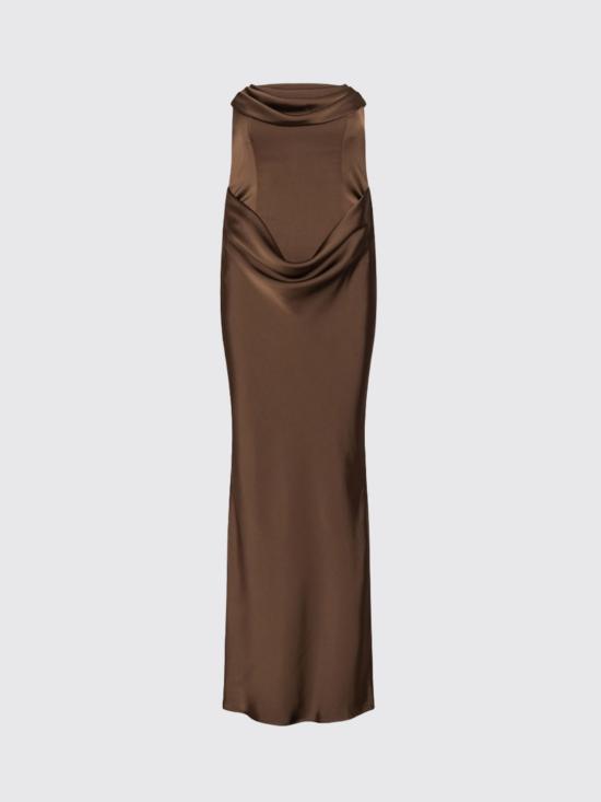 26FW 로테이트 롱 원피스 1163362910 2910 Brown - ROTATE