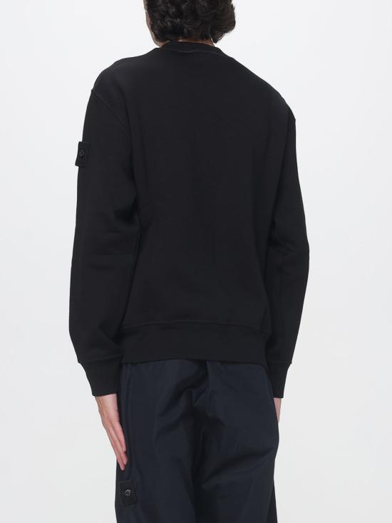 26FW 스톤 아일랜드 스트레치 플리스 스웨트셔츠 6100013S0F15 V0029 Black - STONE ISLAND