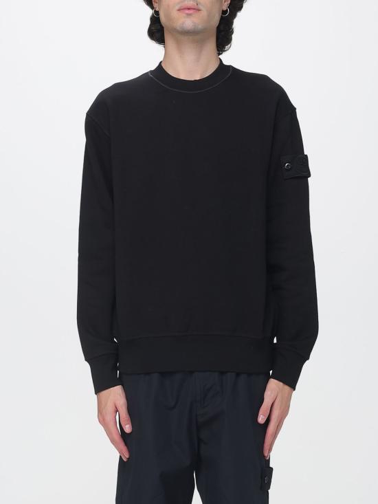 26FW 스톤 아일랜드 스트레치 플리스 스웨트셔츠 6100013S0F15 V0029 Black