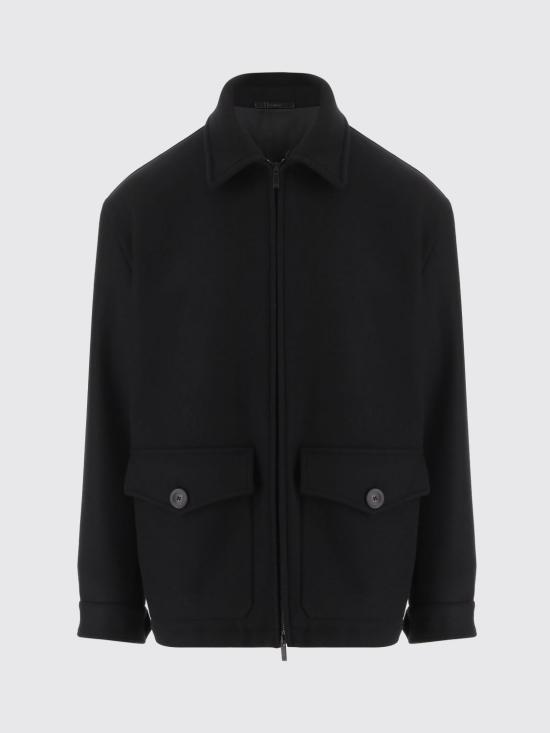 26FW 조르지오 아르마니 코트 GM004027TE16788 UC001 Black - GIORGIO ARMANI