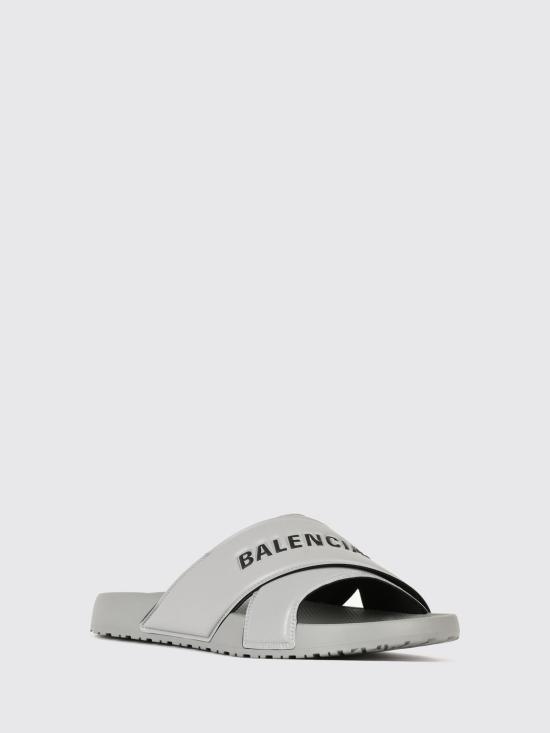 26FW 발렌시아가 스포티 풀 슬라이드 샌들 스포티 풀 슬라이드 샌들 866163W0FPD 1113 Grey - BALENCIAGA