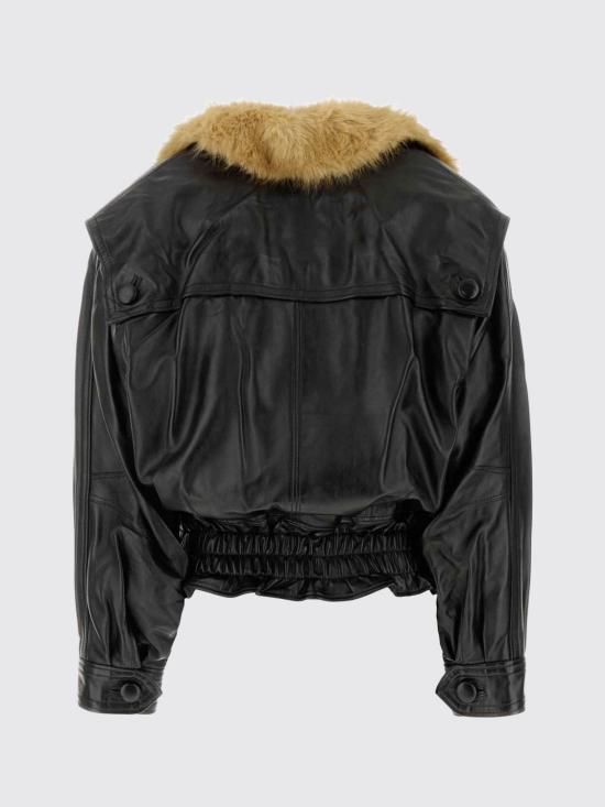 26FW 이자벨마랑 발리나 오버사이즈 램스킨 가죽 보머 자켓 MA0642FAD4B01I 01BK Black - ISABEL MARANT