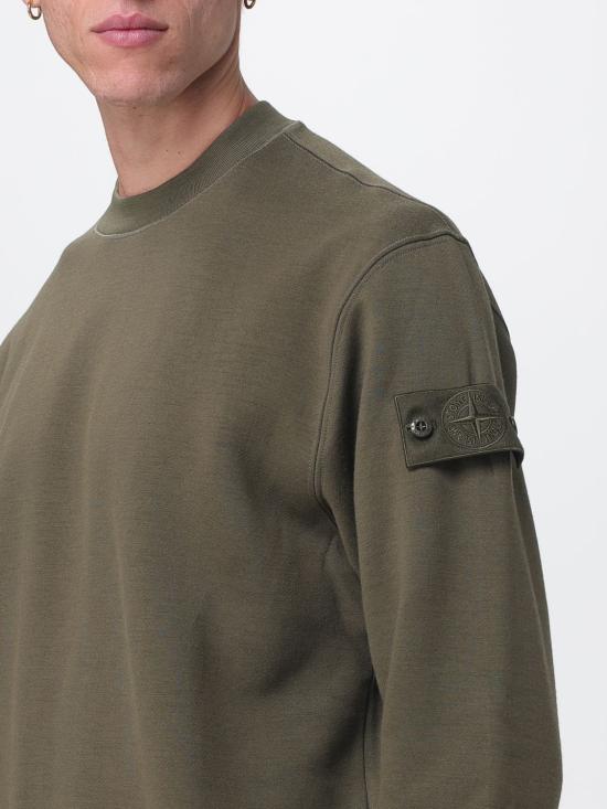26FW 스톤 아일랜드 스트레치 플리스 스웨트셔츠 6100013S0F15 V0054 Military - STONE ISLAND