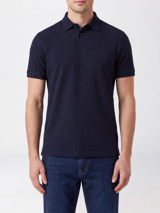26FW 엠포리오 아르마니 폴로 티셔츠 EM001295AF10762 FB405 Navy