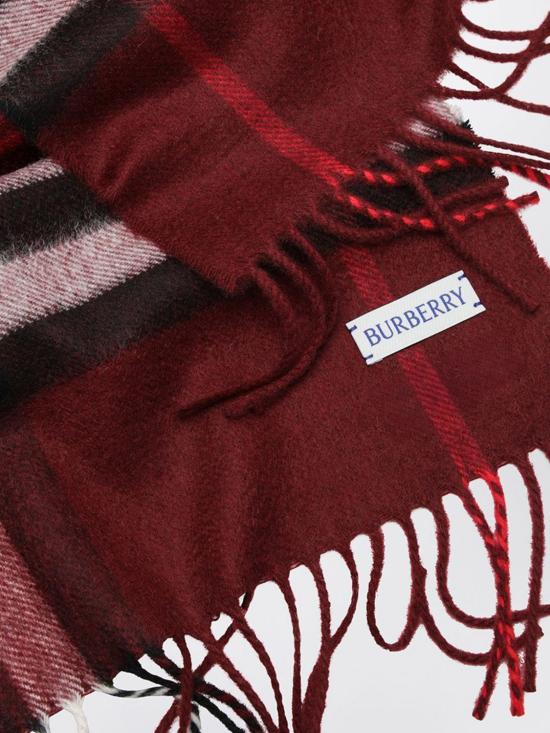 26FW 버버리 체크 캐시미어 스카프 8112639 Red - BURBERRY