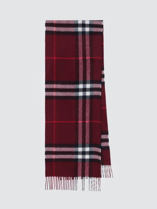 26FW 버버리 체크 캐시미어 스카프 8112639 Red - BURBERRY