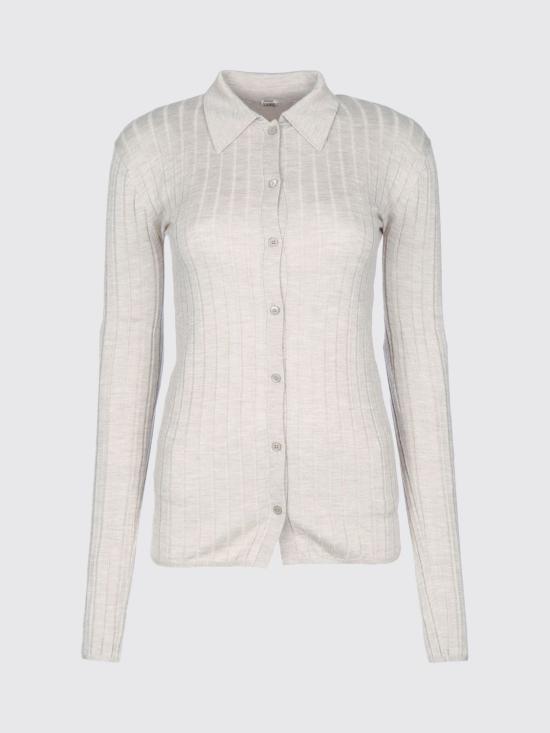 26FW 토템 슬림 리브 셔츠 263WRT0836YA0293 031 White - TOTEME