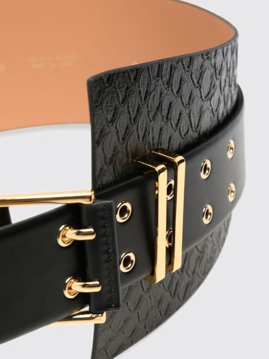 26FW 엘리자베타프랜치 레귤러 벨트 CT32S67E2 110 Black - ELISABETTA FRANCHI