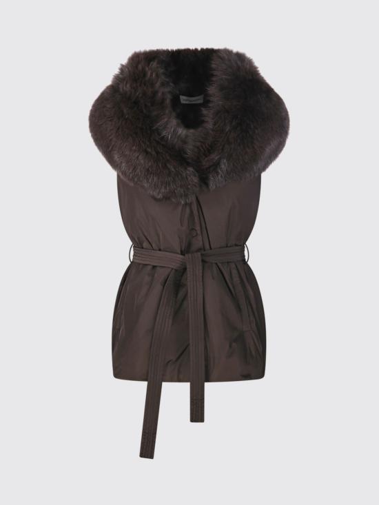 26FW 이브살로몬 베스트 26WAG01675DOTM A2324 Brown - YVES SALOMON