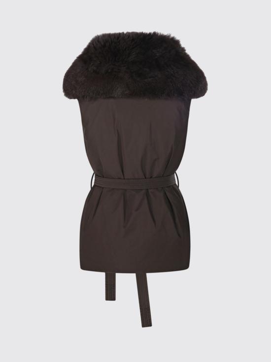 26FW 이브살로몬 베스트 26WAG01675DOTM A2324 Brown - YVES SALOMON