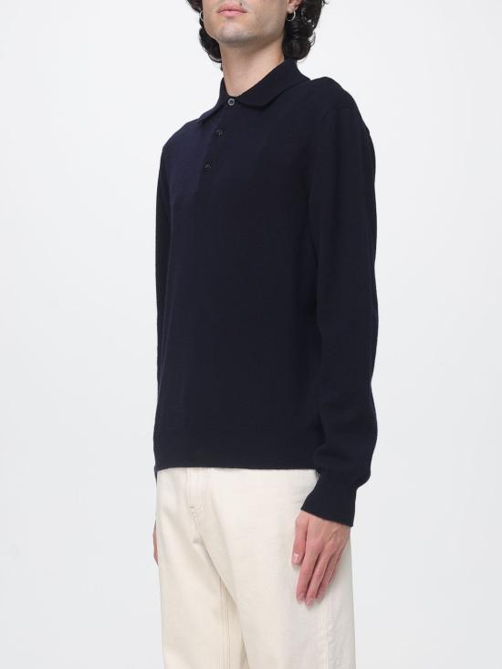 26FW 아뇨나 폴로 티셔츠 K312U184K1213 B92 Navy - AGNONA