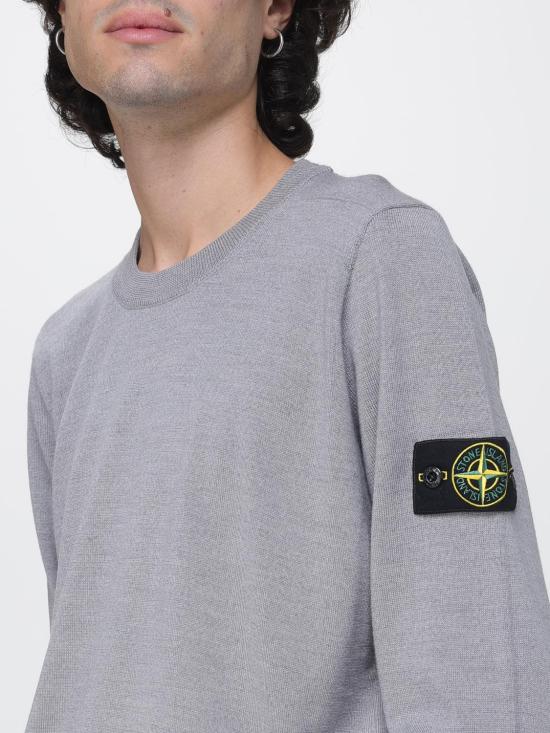 26FW 스톤 아일랜드 라이트 RWS 퓨어 울 크루넥 스웨트셔츠 5100071S00C4 V0M60 Mouse Grey - STONE ISLAND