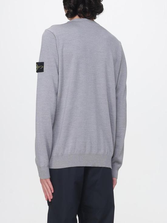 26FW 스톤 아일랜드 라이트 RWS 퓨어 울 크루넥 스웨트셔츠 5100071S00C4 V0M60 Mouse Grey - STONE ISLAND