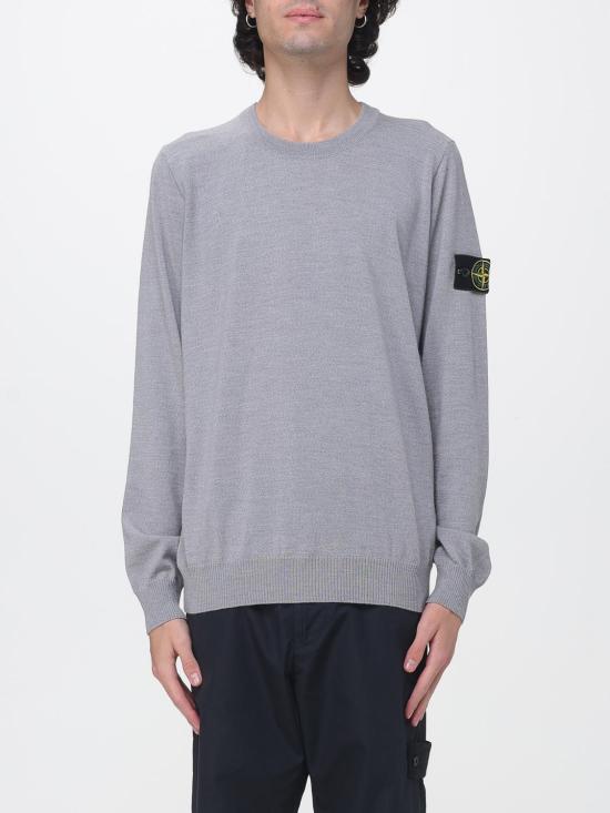 26FW 스톤 아일랜드 라이트 RWS 퓨어 울 크루넥 스웨트셔츠 5100071S00C4 V0M60 Mouse Grey