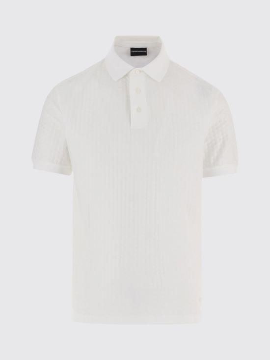 26FW 엠포리오 아르마니 폴로 티셔츠 EM001295AF10762 F0190 White - EMPORIO ARMANI