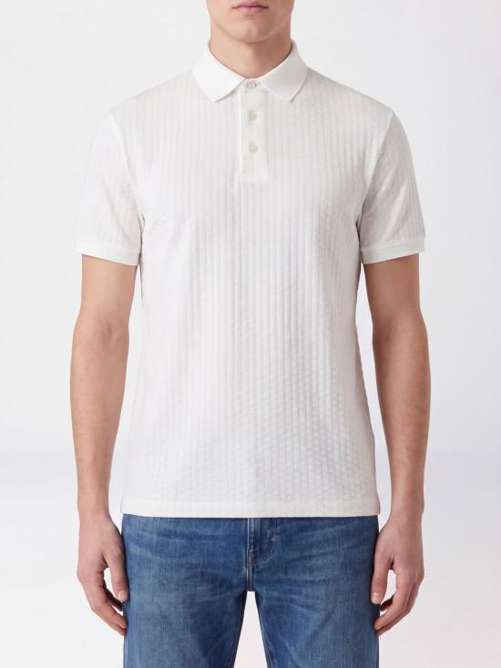 26FW 엠포리오 아르마니 폴로 티셔츠 EM001295AF10762 F0190 White
