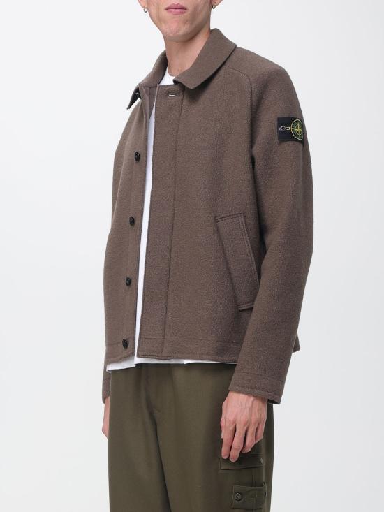 26FW 스톤 아일랜드 펠티드 RWS 울 코트 5100042S0IN1 V007C Dark - STONE ISLAND