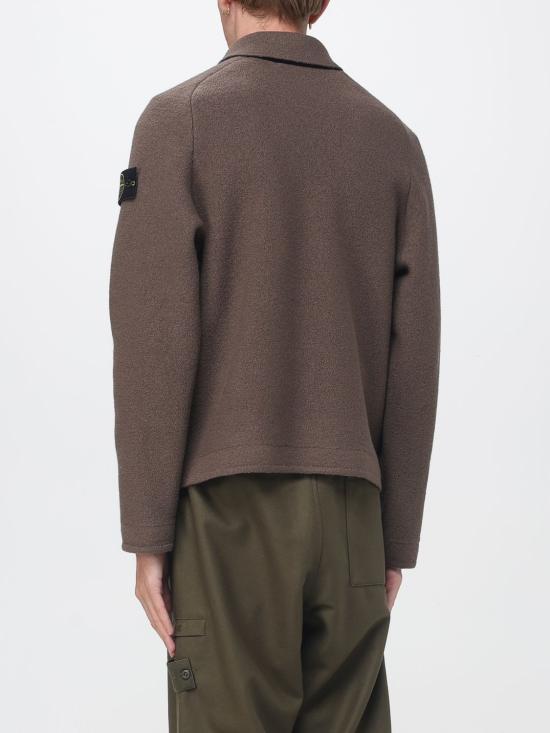 26FW 스톤 아일랜드 펠티드 RWS 울 코트 5100042S0IN1 V007C Dark - STONE ISLAND
