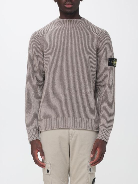 26FW 스톤 아일랜드 리버서블 바니제 캐시미어 루즈핏 크루넥 스웨터 5100043S0N21 V0094 Beige