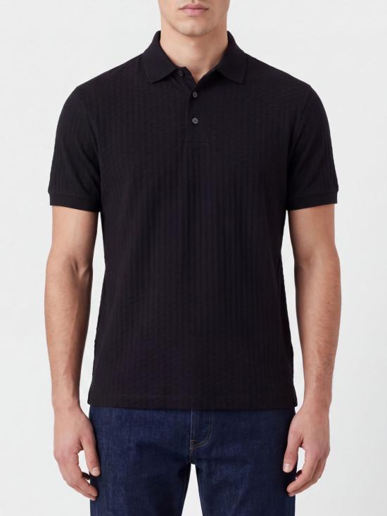 26FW 엠포리오 아르마니 폴로 티셔츠 EM001295AF10762 FC295 Black