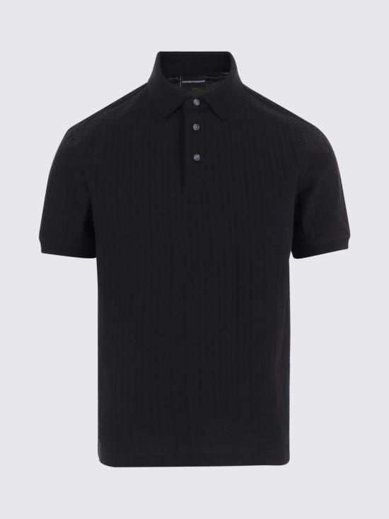 26FW 엠포리오 아르마니 폴로 티셔츠 EM001295AF10762 FC295 Black - EMPORIO ARMANI