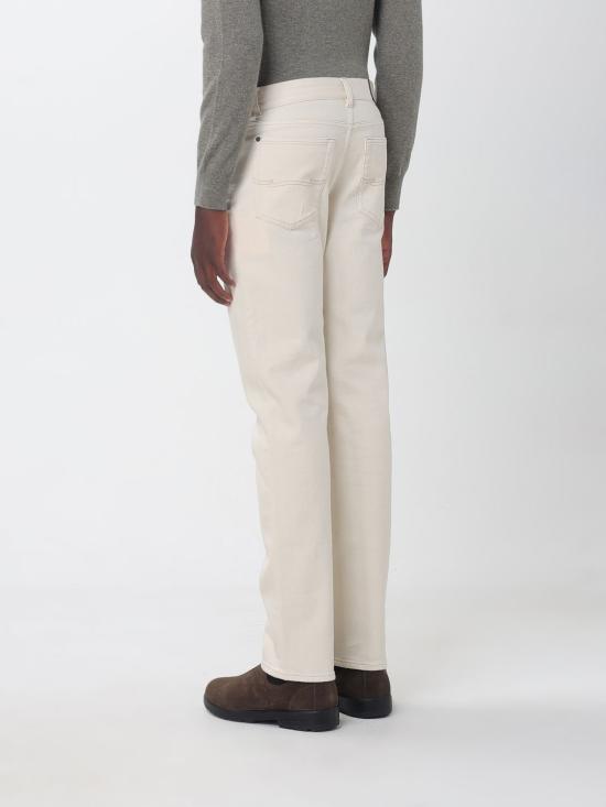 26FW 아뇨나 스트레이트 팬츠 T711U5YUC077 N50 Yellow Cream - AGNONA