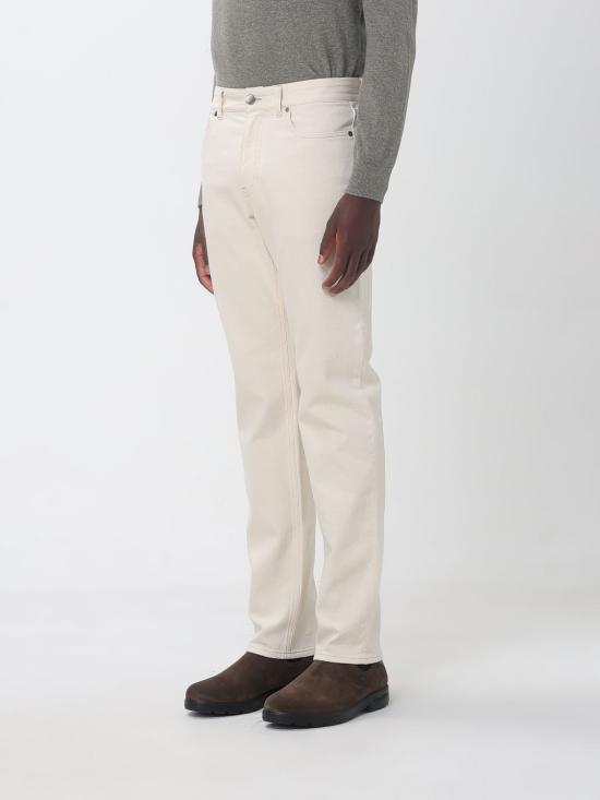 26FW 아뇨나 스트레이트 팬츠 T711U5YUC077 N50 Yellow Cream - AGNONA