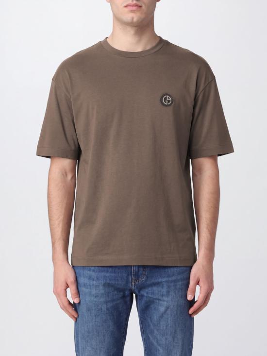 26FW 조르지오 아르마니 반팔 티셔츠 GM003990TE19974 U6199 Brown