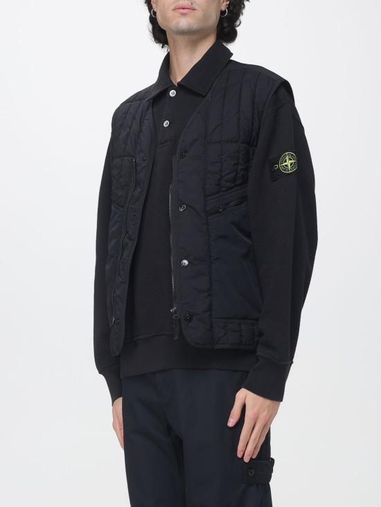 26FW 스톤 아일랜드 울트라라이트 나일론 퀼티드-TC 베스트 G100005S0418 V0029 Black - STONE ISLAND