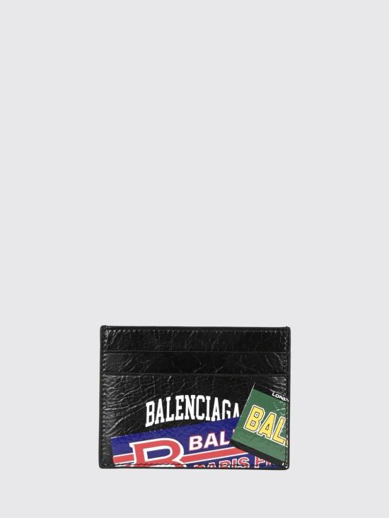 26FW 발렌시아가 캐쉬 카드 홀더 5943092ACO8 1084 Black
