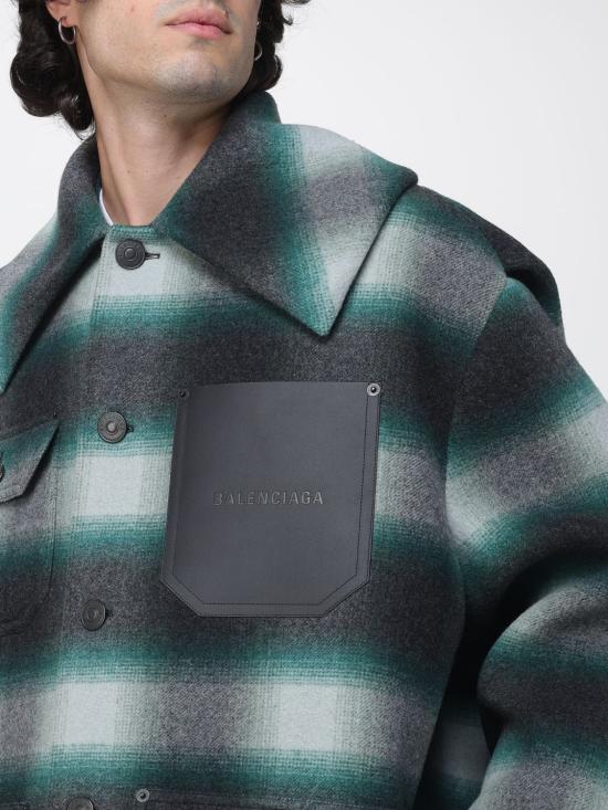 26FW 발렌시아가 워크웨어 코쿤 아우터웨어 A009IUTUU57 3010 Green - BALENCIAGA