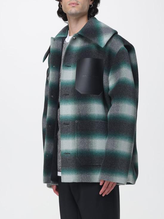 26FW 발렌시아가 워크웨어 코쿤 아우터웨어 A009IUTUU57 3010 Green - BALENCIAGA