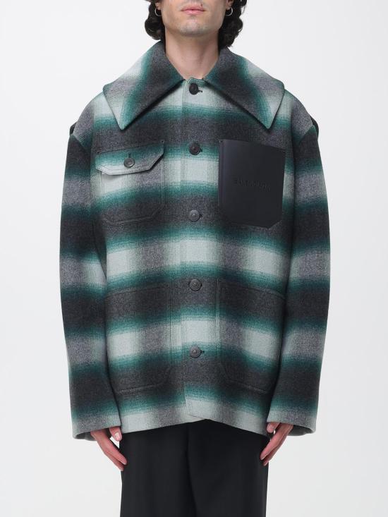 26FW 발렌시아가 워크웨어 코쿤 아우터웨어 A009IUTUU57 3010 Green