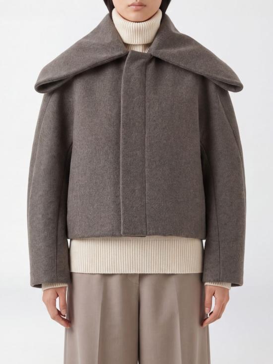26FW 빅토리아 베컴 코트 1426WCT007654A 10001 Grey