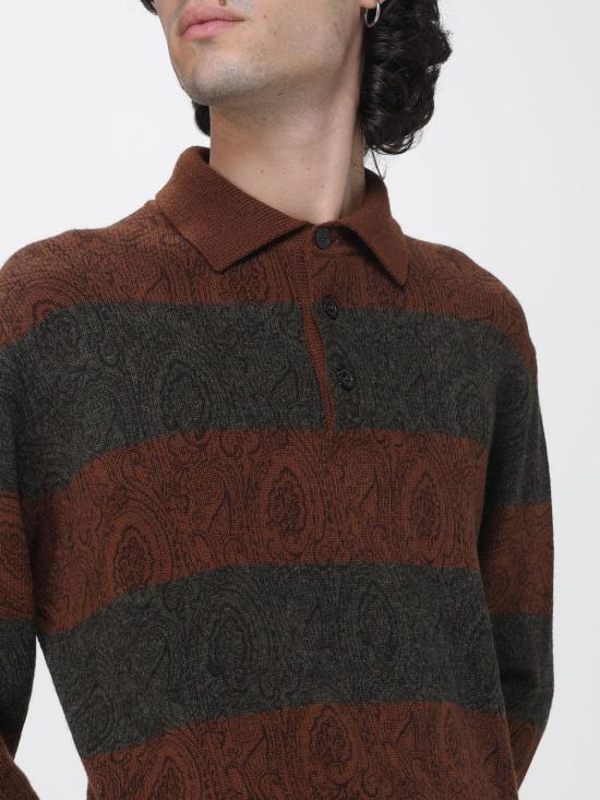 26FW 에트로 폴로 티셔츠 MRKF0028AK1CV V4026 Brown - ETRO