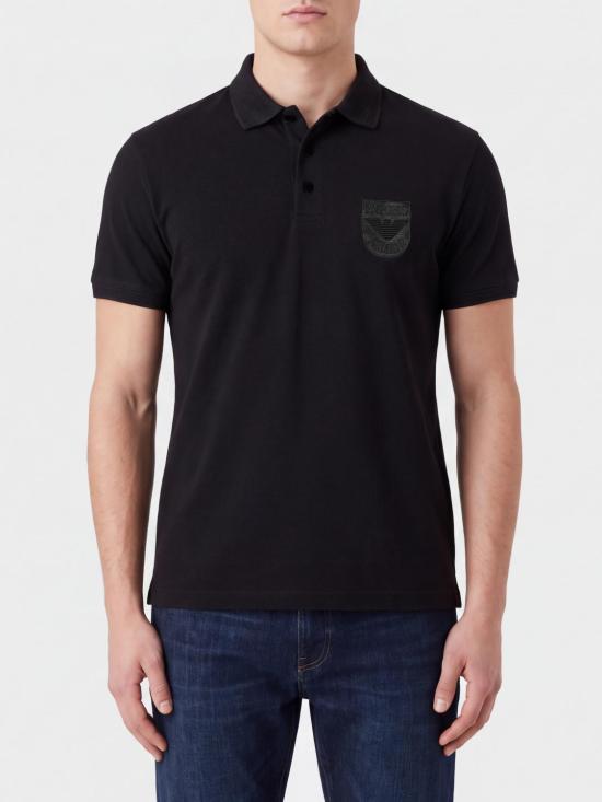 26FW 엠포리오 아르마니 폴로 티셔츠 EM005363AF10497 UC001 Black