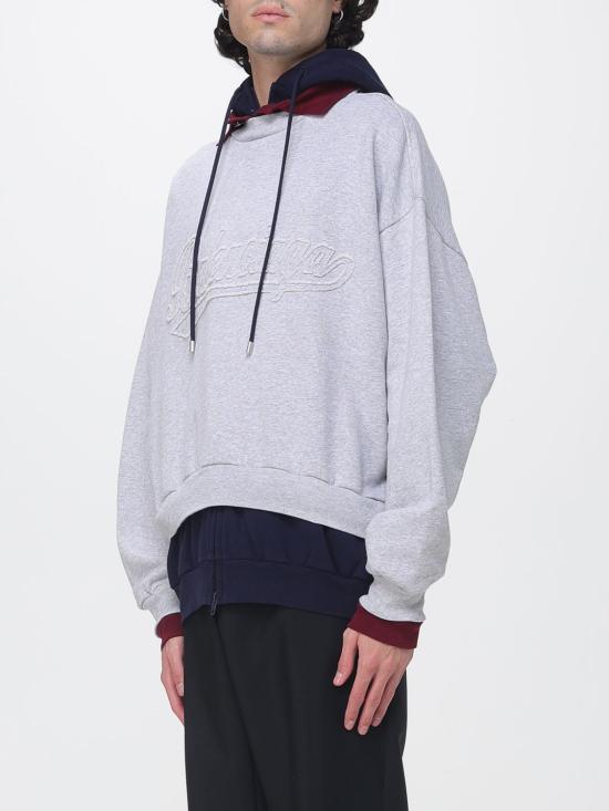 26FW 발렌시아가 삼중 레이어 후디 삼중 레이어 후디 A0017JTUVR5 1302 Grey - BALENCIAGA