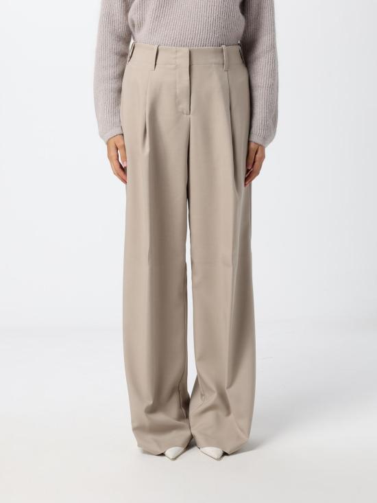26FW 에르노 하이웨이스트 와이드 플리츠 팬츠 PT000270D12640 1985 Cream