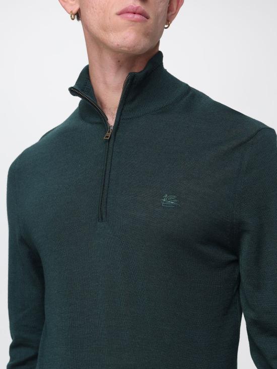 26FW 에트로 집업 니트 MRKF0115AU12Q V0707 Forest Green - ETRO