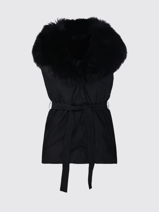 26FW 이브살로몬 베스트 26WAG01675DOTM C99 Black - YVES SALOMON