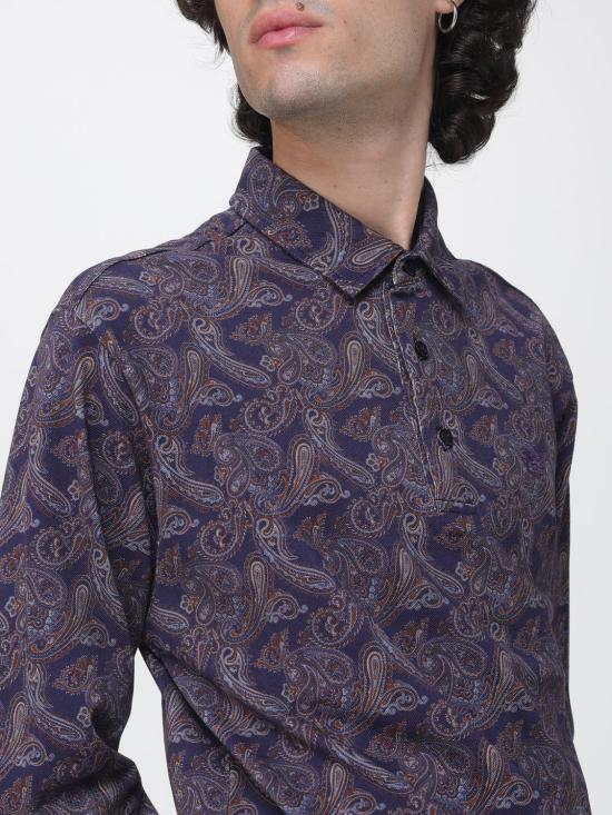 26FW 에트로 폴로 티셔츠 MRMD0026AK1CI X0883 Blue - ETRO