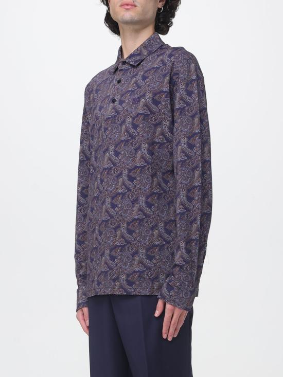 26FW 에트로 폴로 티셔츠 MRMD0026AK1CI X0883 Blue - ETRO