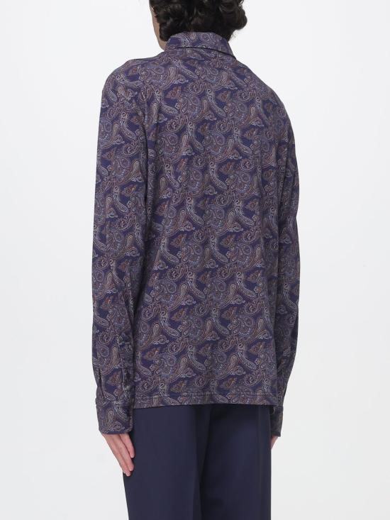 26FW 에트로 폴로 티셔츠 MRMD0026AK1CI X0883 Blue - ETRO