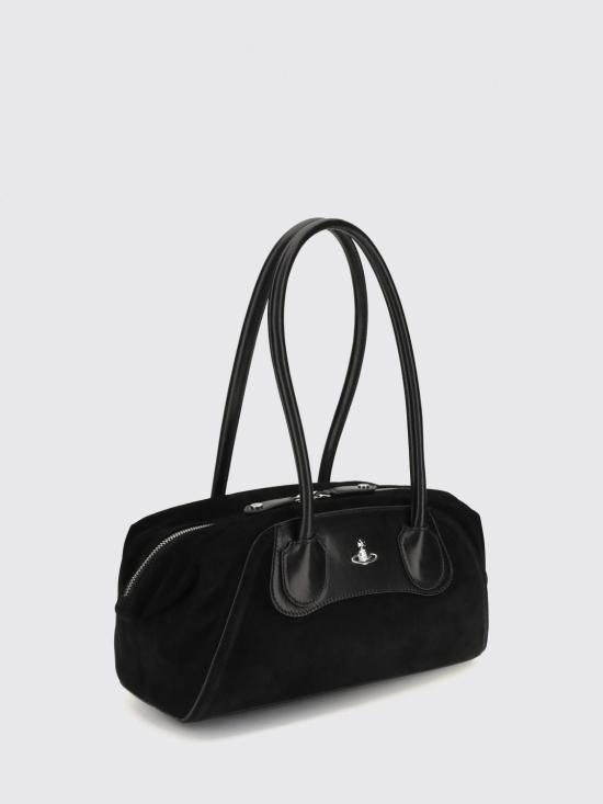 26FW 비비안웨스트우드 사피아노 레더 숄더백 4703000LWL00AW N401 Black - VIVIENNE WESTWOOD