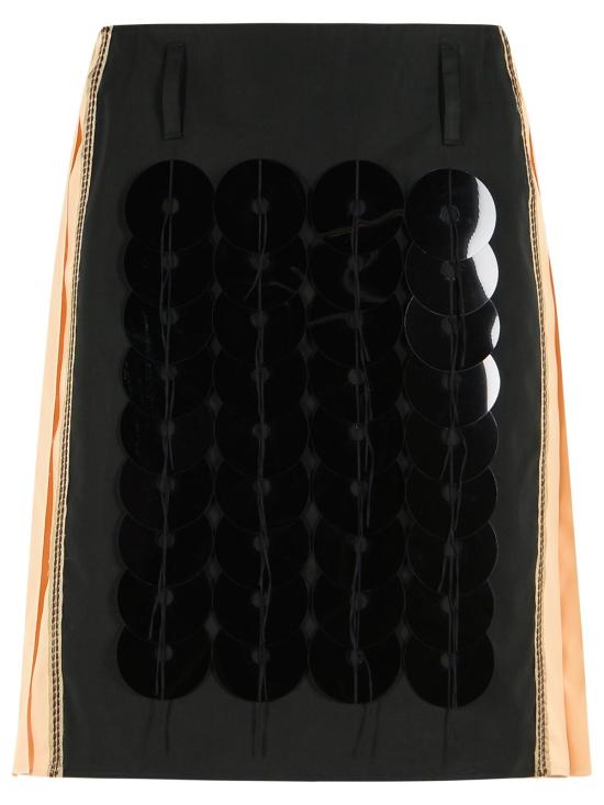 26FW 마르니 미디 스커트 GOMA0896QS USR03600N99 Black